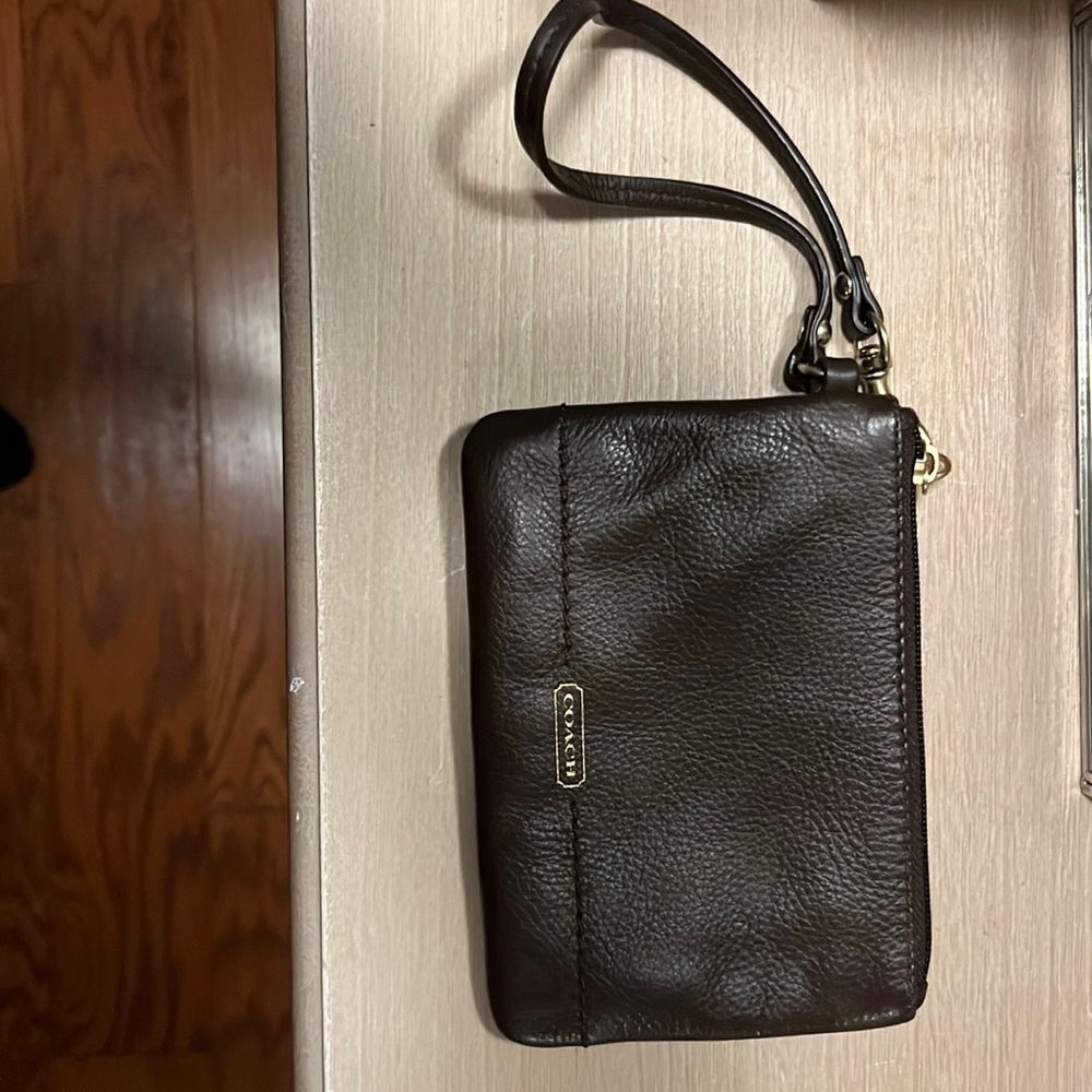 Coach Small Brown Clutch